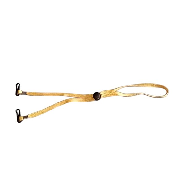 🎯 10 for $12 / Adjustable Yellow Hat Strap Clips / Face Mask Cord - Picture 5 of 6